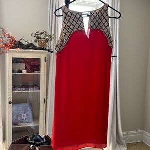 Red summer dress